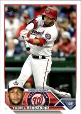 2023 Topps Yadiel Hernandez #257 Washington Nationals