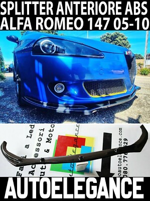 ALFA ROMEO 147 05-10 SPOILER UNTER STOSSSTANGE SPLITTER ABS SCHWARZ BLATT