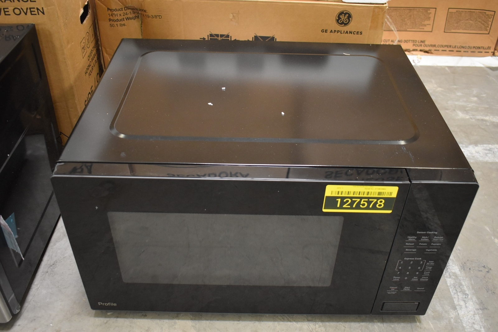 GE Profile PEB7227DLBB 25" Black 2.2 Cu. Ft. BuiltIn Microwave NOB