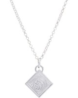 Montana Silversmith Ladies Necklace Diamond Token Western Cowgirl Etched Montana Silversmith Ladies Necklace Diamond Token Western Cowgirl Etched
