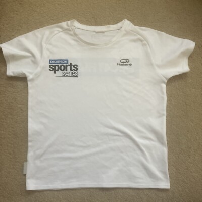 Jungen/Mädchen weißes Decathlon Kalenji Sport aktiv Laufen Oberteil Alter 5/6 Jahre
