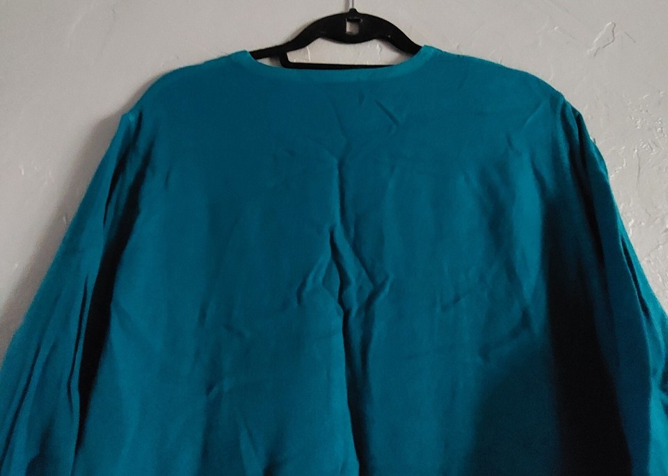 Soft Surroundings Tops Style Pullover Sweater, Green, Women's Size SM