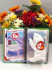 RARE~McDonalds TY Legends Teenie Beanie Baby Chilly the Polar Bear 1994