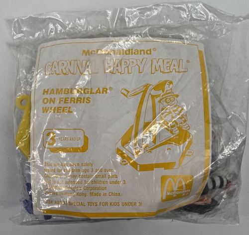 McDonald's McDonaldland Carnival Happy Meal 1990 Hamburglar On Ferris Wheel Toy - Picture 3 of 4