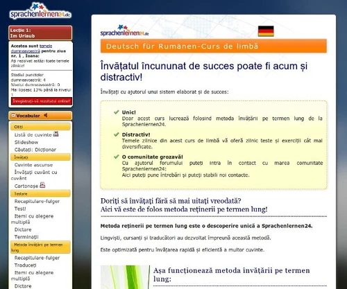 Deutsch lernen für Rumänen, Rumänisch - Deutsch Online Basiskurs A1+A2