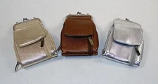 Faux Leather/Lame Wallet, Coin Purse, Cigarette Case ~ Metallic Colors NEW