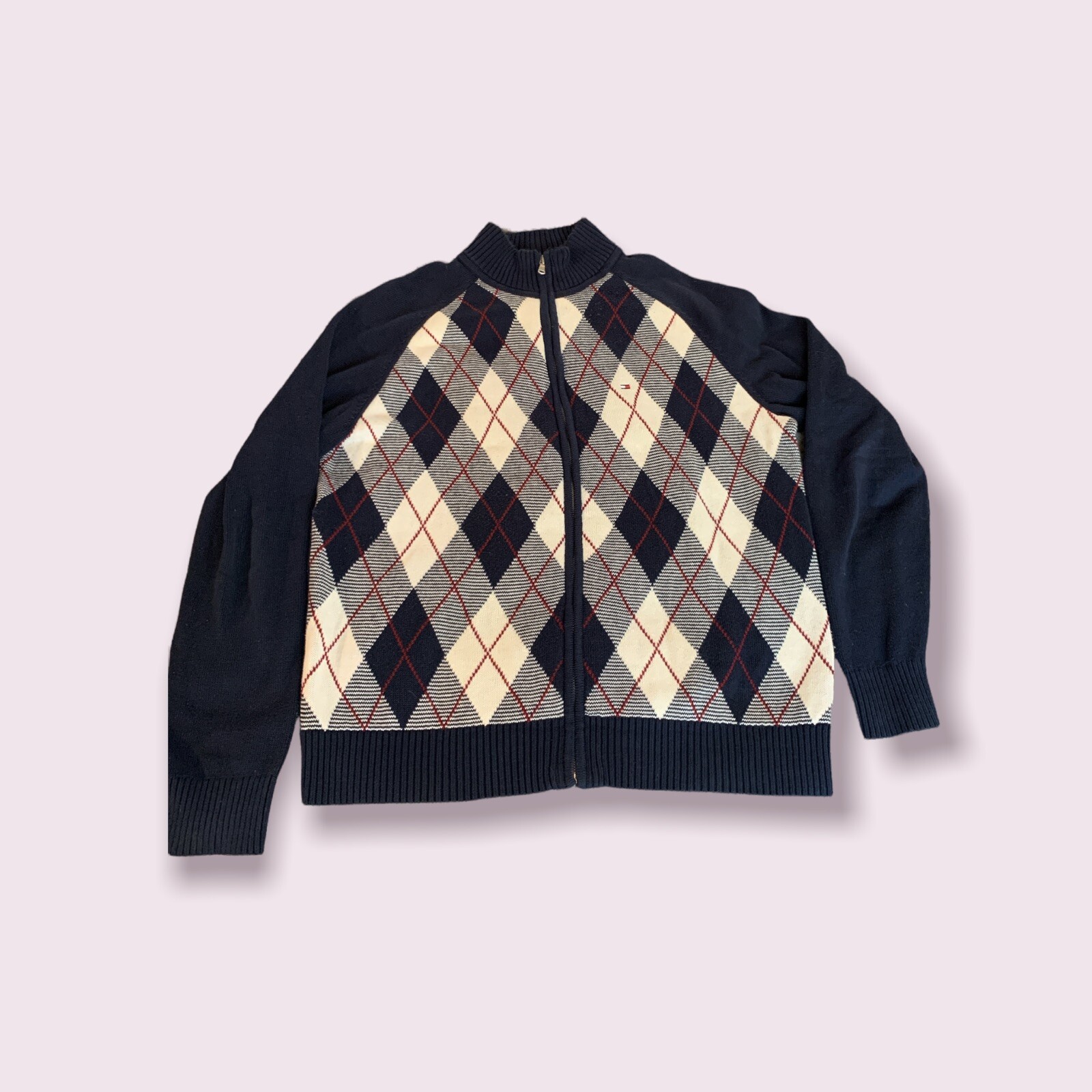 Tommy Hilfiger Sweater Large Argyle 