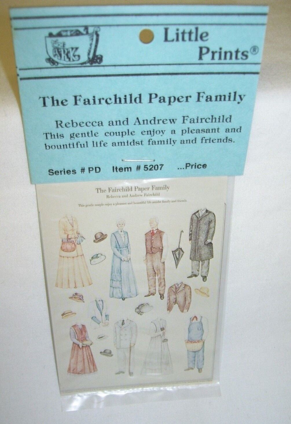 The Fairchild Paper Family Rebecca and Andrew Fairchild Miniature Paper Dolls