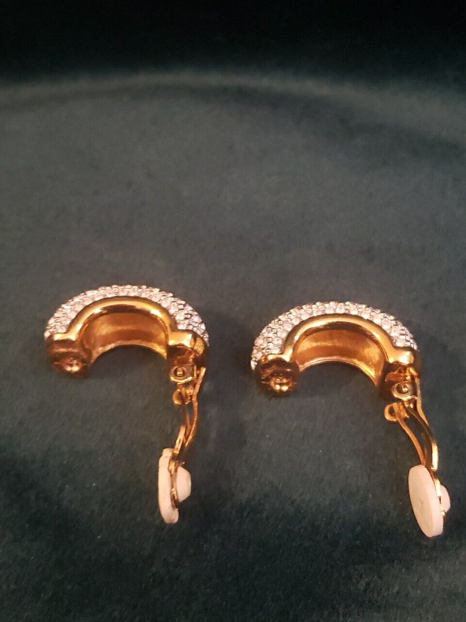 Vintage Swan Signed Swarovski Earrings 1980s Pave… - image 10