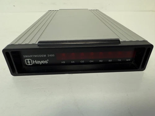 HAYES 231AA 3108US SMARTMODEM 2400 2400 EXTERNAL MODEM  **NO AC ADAPTER**
