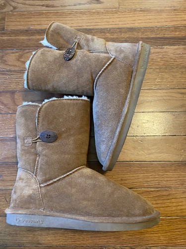 Barepaw size 10 Woman’s boots sheepskin lined comfort winter boot 9” high Elena - Picture 9 of 12