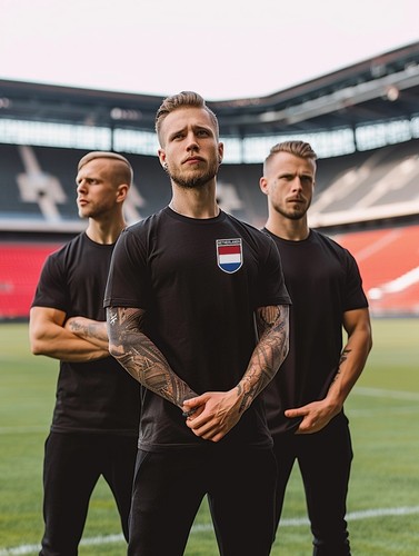 Netherlands Football Badge T-Shirt, Men's Women's & Kids Euro 2024 England Fan - Picture 3 of 13