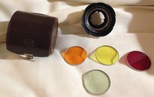 Vintage B W Germany Tulipan 27-37 Hood Lense Filter Kit Case