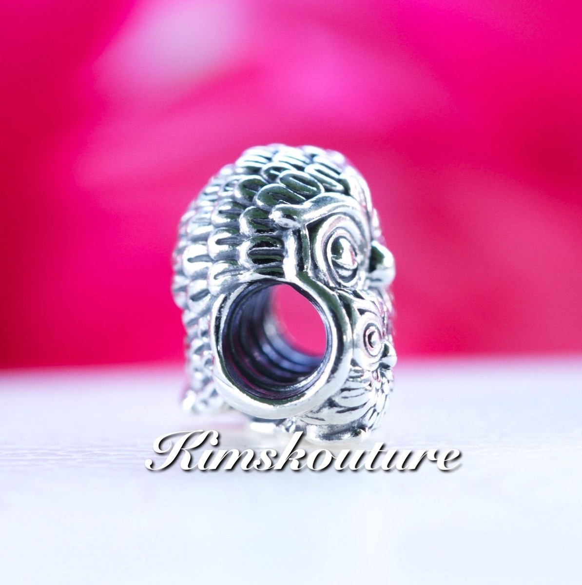 Authentic Pandora Sterling Silver Charming Owls Bead 791966