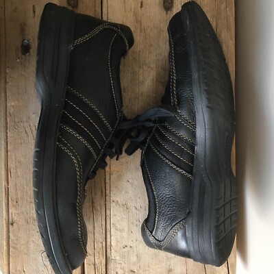 Clarks Shoes Men's 11M Black Leather Split Toe Fashion Sneakers