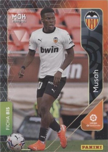 2020-21 MOSAIC LA LIGA #75 YUNUS MUSAH PEACOCK CHOICE ROOKIE PSA