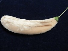 Vintage Millinery Flower 6" Velvet Banana Soft Pink Flat Back Made in Japan KH8b