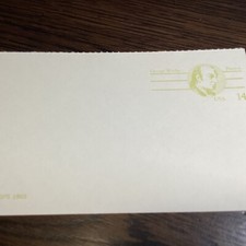 SCOTT # UX108-POSTAL CARD-GEORGE WYTHE-UNUSED-14c-US