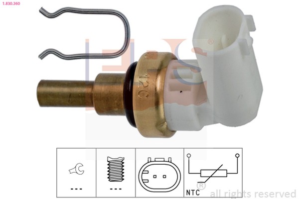 EPS KüHlmittel Wasser Temperatur Sensor 1.830.360 FüR Aveo Kalos T255 T250-image