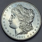 1891 CC Carson City U.S. Silver Morgan Dollar - XF Polished