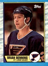 1989-90 Topps #86 Brian Benning St. Louis Blues Card