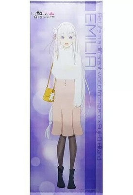 Re:Zero Emilia Big Tapestry Fuji-Q-Highland Anime Wall Decor 156cm x 60cm
