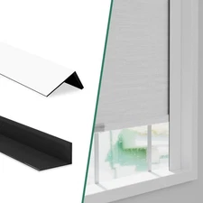 Light Blocking Strips for Window Shades and Blinds, 100% Blackout PVC Side Tr...