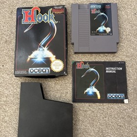 Hook Nintendo NES PAL CIB Complete in Box Manual Ocean UKV Untested
