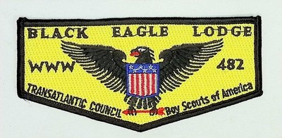Black Eagle Lodge 482 Transatlantic Council GE Flap BLK Bdr