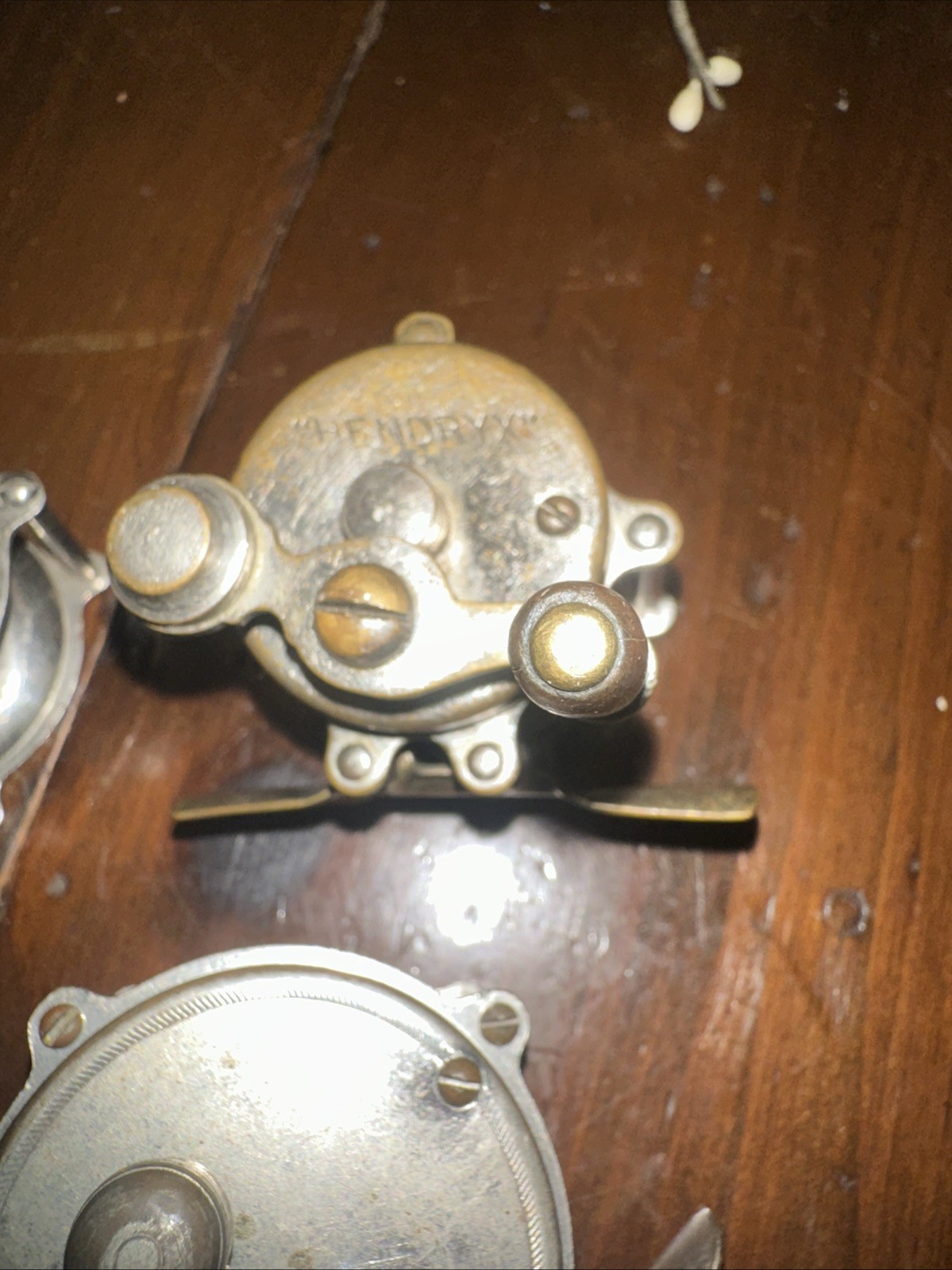Vtg. Fishing Reels “Hendrix” And Unknown Reels Complete Good Condition