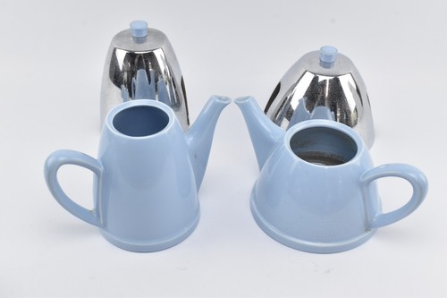 Heatmaster 1930s 4 Piece Tea pot coffee pot Set, Milk Jug & sugar Bowl Art Deco - 第 5/7 張圖片