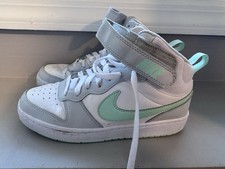 Nike Court Borough Mid 2 GS 'Pure Platinum Mint Foam' CD7782-011 Shoes Sz 6Y