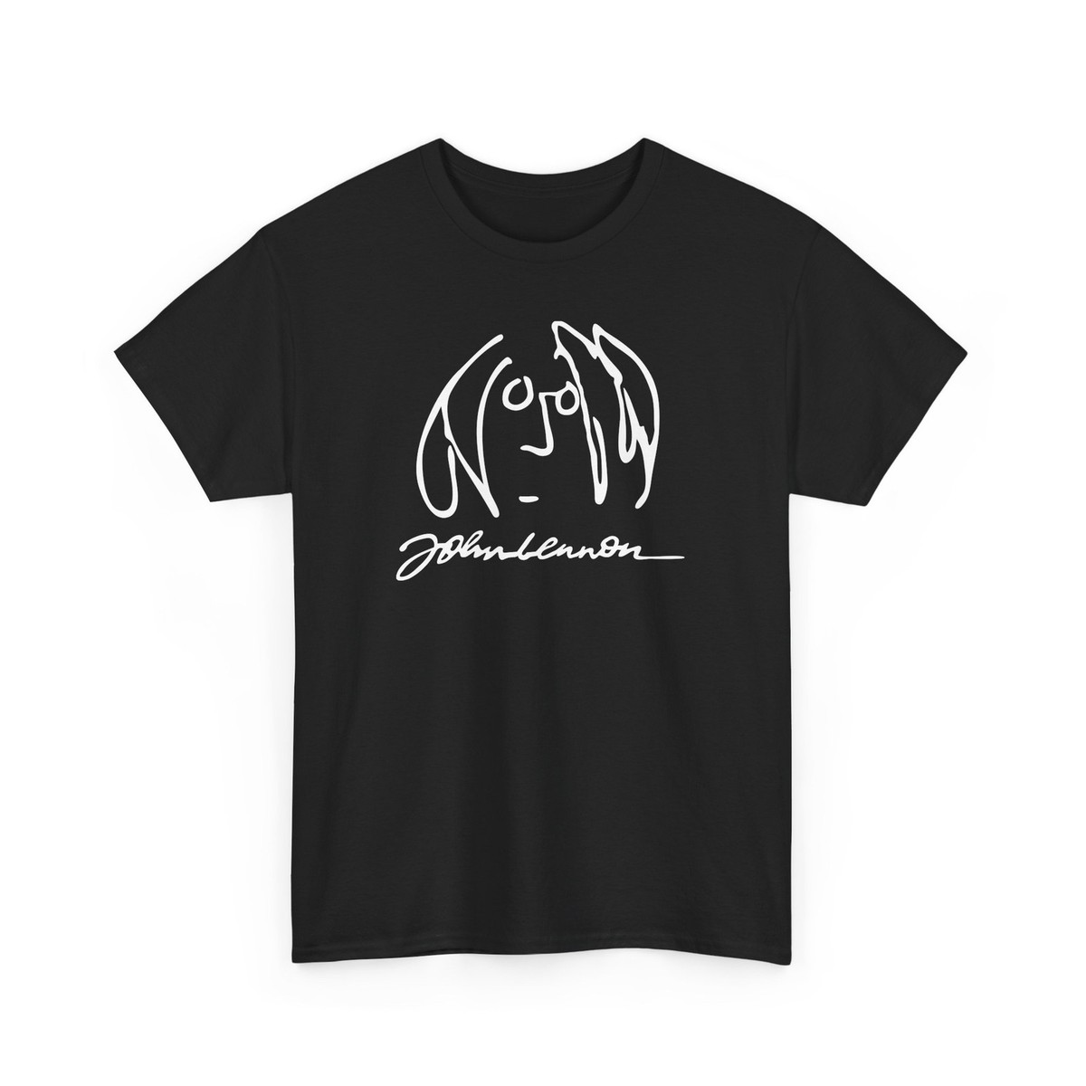Vintage Music John Lennon Tee, Unisex Band T-Shirt Autograph 