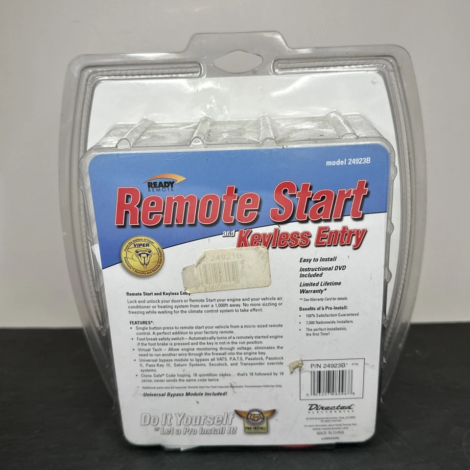 READY REMOTE - Remote Start & Keyless Entry #24923B Do it yourself NEW SEALED! - Image 2 of 4
