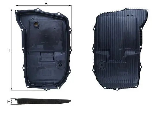 Coppa olio cambio Plastica Cambio automatico a 8 marce HX 255 MAHLE per AUDI VW