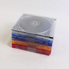 Lot of 16 CD Plastic Jewel Cases, Assorted Colors