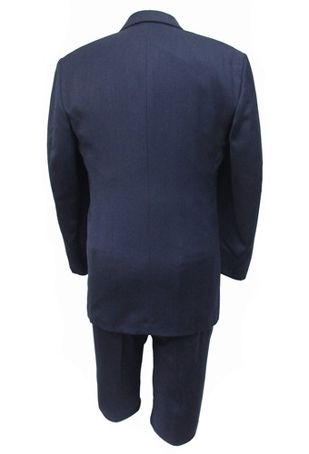 Boys Retro Vintage Navy Tuxedo Suit with Pants Classic 1-Button Style Size 14 - Picture 5 of 6