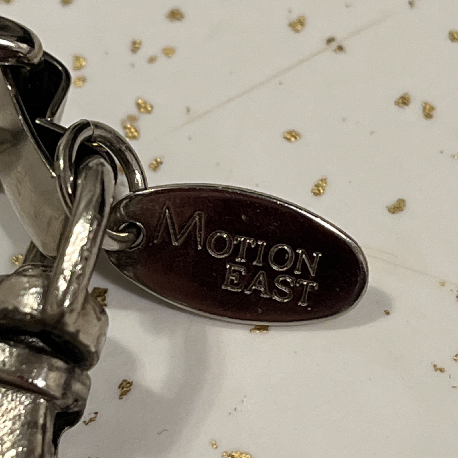 Motion East Silver Toned Rectangular Chain Link B… - image 3