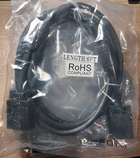 Lot of 5 6FT Monitor Extension Cable VGA HD15 Female to Male. New Sealed.