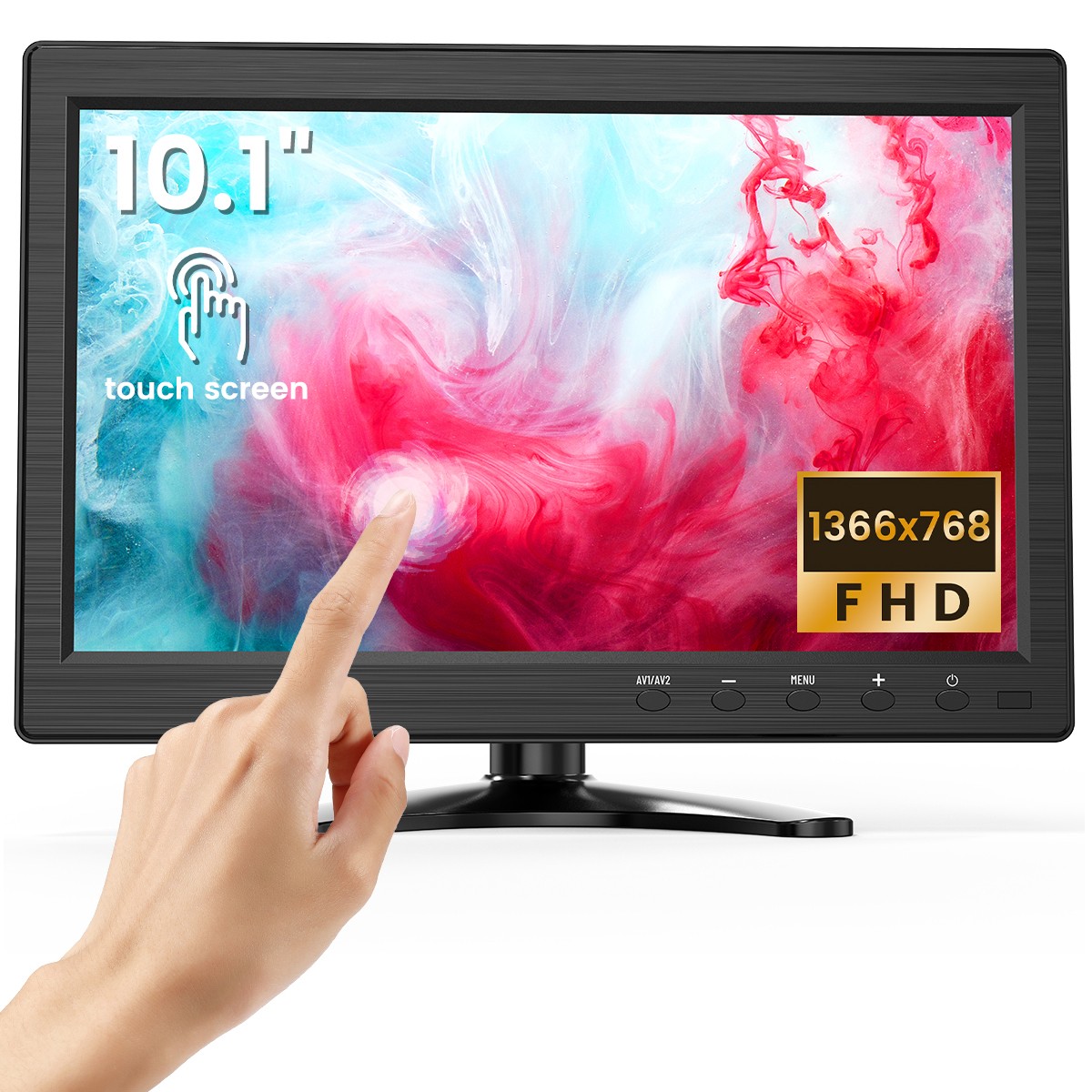Eyoyo Monitor 10 Pollici HDMI VGA AV BNC Touchscreen CCTV Raspberry Pi Schermo PC foto 2