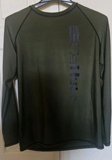 Da Hui Rash Guard XXL Black Green Long Sleeve Spandex Polyester 21" pit to pit