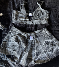 Women s 2-Piece Geometric Black/White Bikini ...
