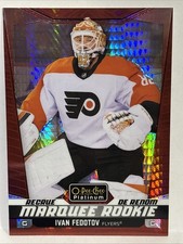 2024 O-Pee-Chee Platinum Marquee Rookies Red Prism # 41/199-Ivan Fedotov RC