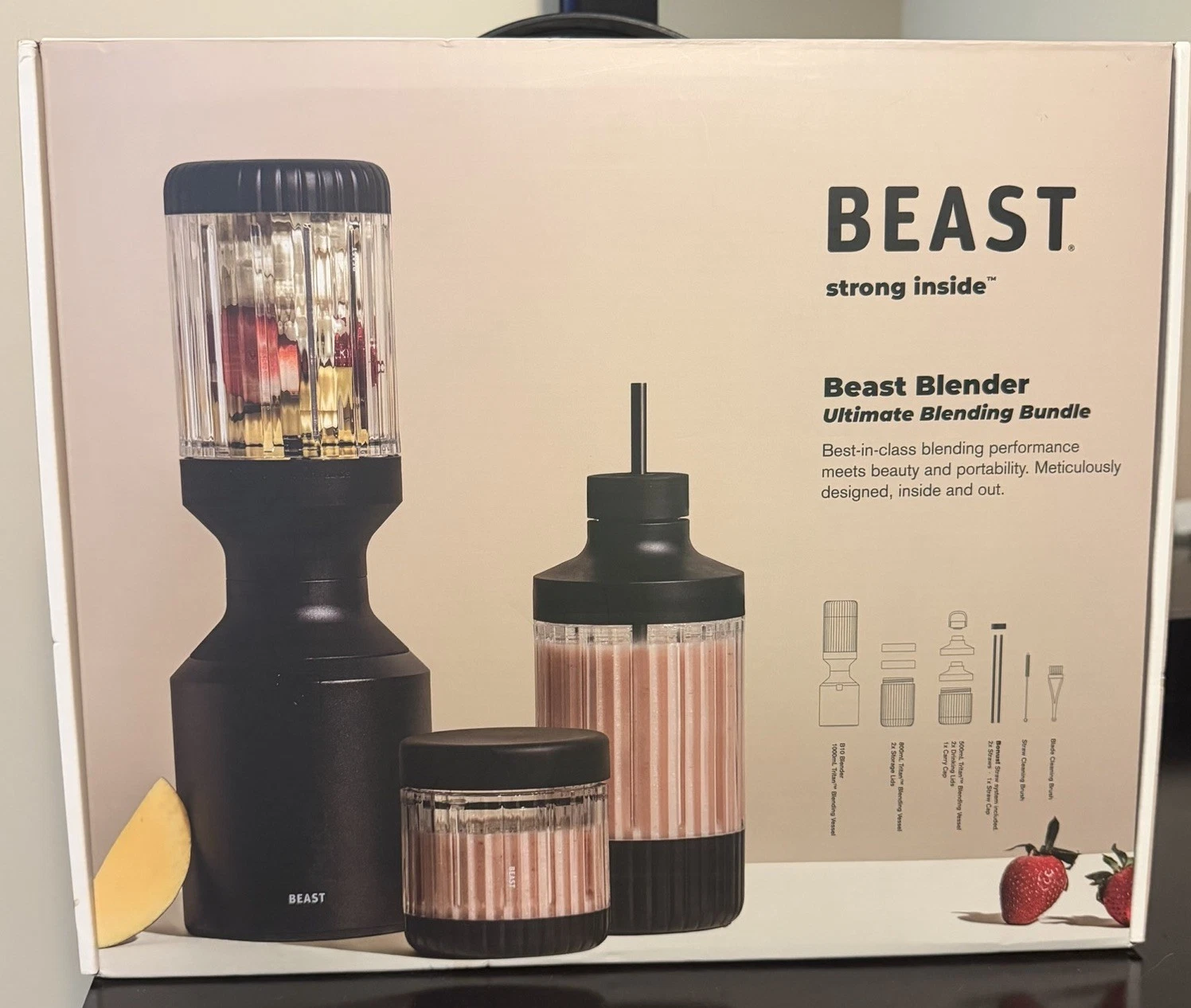 New Sealed Beast Blender Ultimate Blending Bundle Carbon Black 1000W Motor
Opens in a new window or 