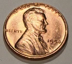 1954 Lincoln Wheat Penny BU 1c US Coin Philadelphia Mint Uncirculated