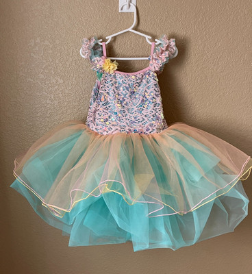 Ballet Dress Revolution Dance Child Medium MC 24647 Orchid Mint Green