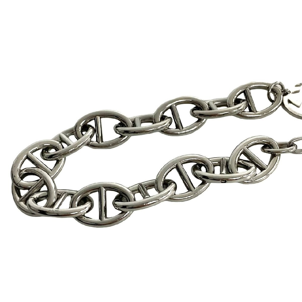 Gucci Silver Anchor Chain Bracelet Tom Ford Era Metal GG Logo Rare 
