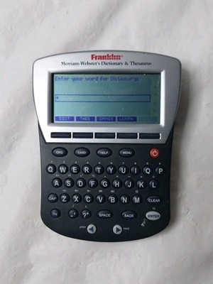 Franklin Merriam-Webster's Dictionary & Thesaurus MWD-1470 Works Free Shipping