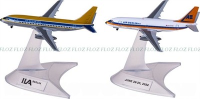 1:500 for Herpa for Air Berlin for Boeing 737-200 N2941W & N491WC ILA2022 a set