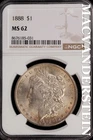 1888 Morgan Dollar-NGC MS 62 Brilliant Uncirculated #SLM521